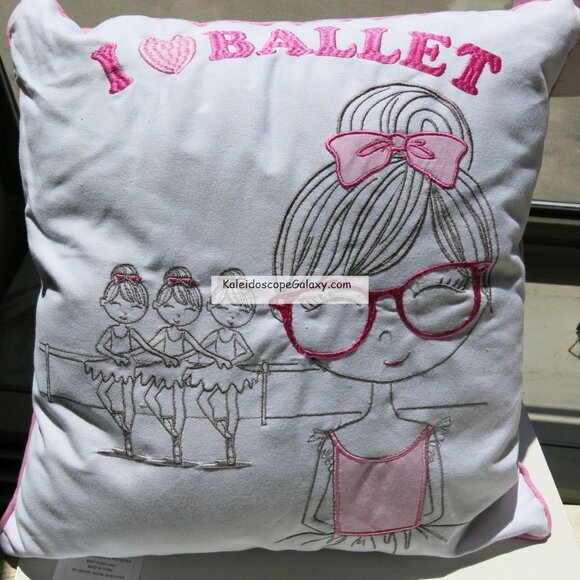 6 Piece Ballerina Ballet Twin Quilt ~ Sham ~ Sheets ~ Throw Pillow ~ NEW - Picture 7 of 7